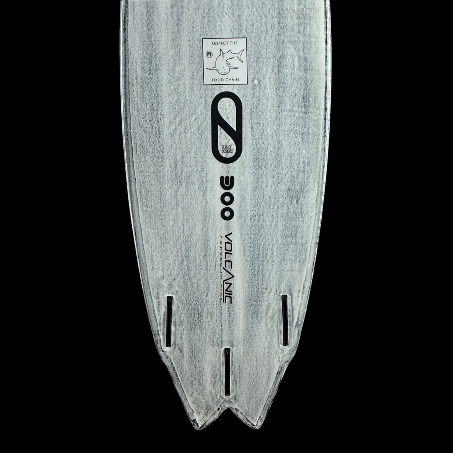 5'7" Great White Twin, volcanic, 27.6L