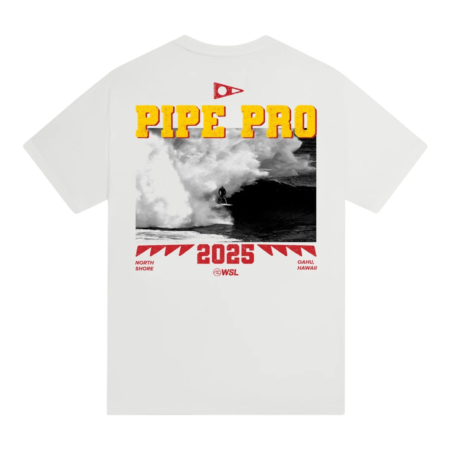 Florence Pipe Pro Poster T-Shirt Hawaii tee white back