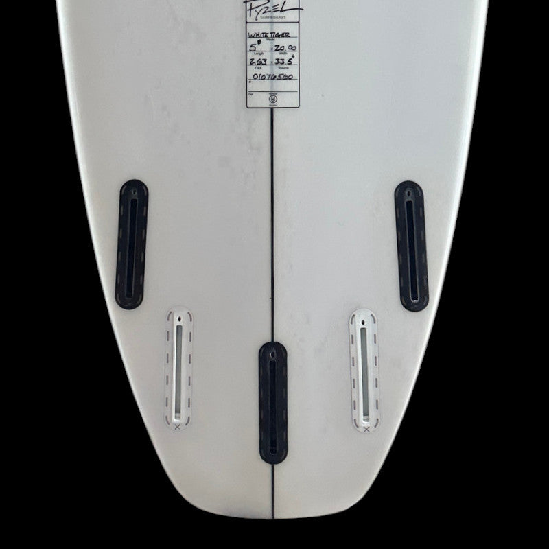 5'8" White Tiger, pu, 33.5L