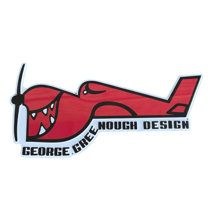 George greenough surfboard single fin airplane logo