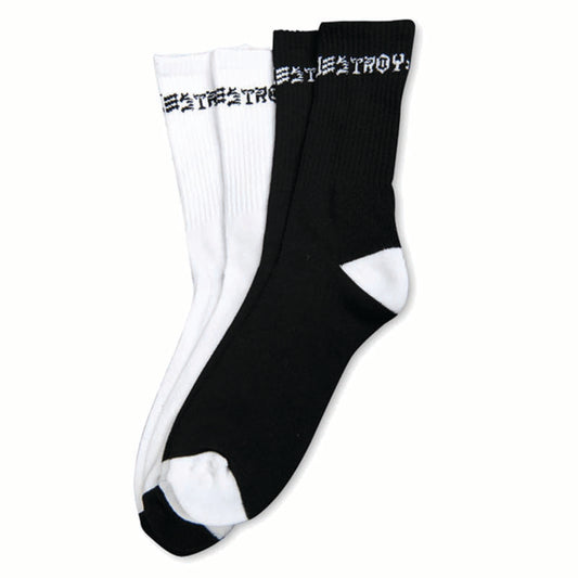 Skate & Destroy Socks (Two Pairs per Pack)