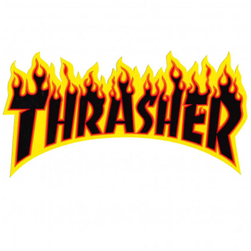 6" Flame logo Logo Sticker
