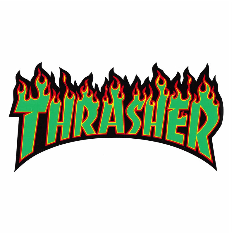 6" Flame logo Logo Sticker