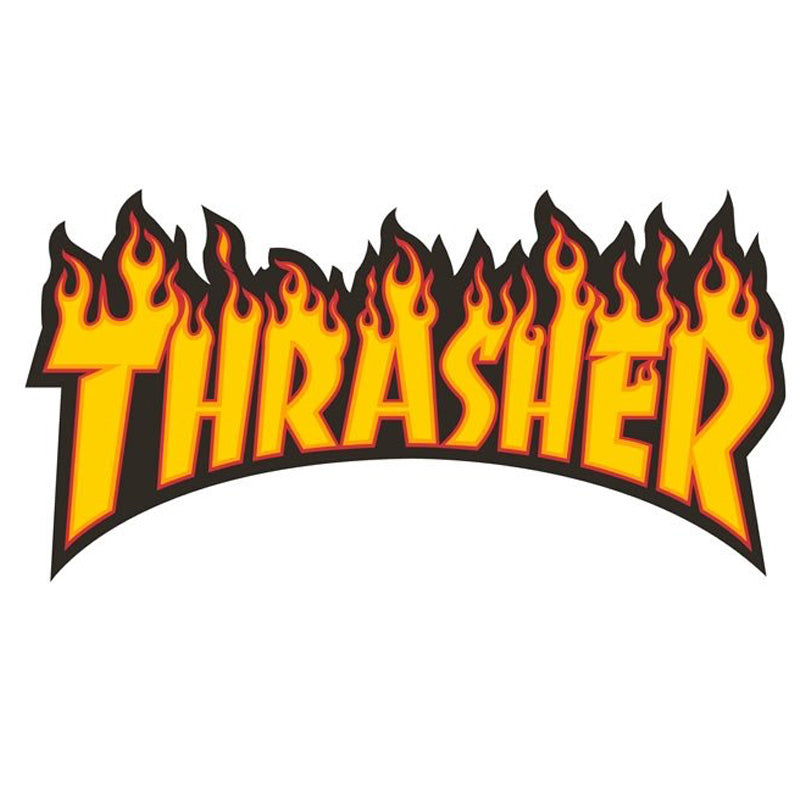 6" Flame logo Logo Sticker
