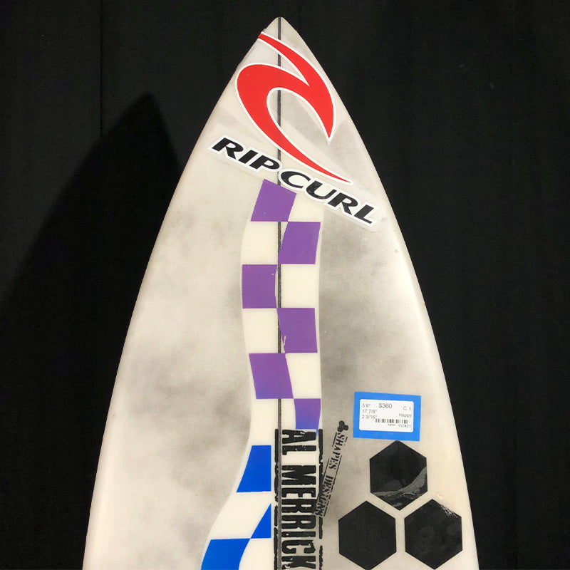 5'8" Happy with fins
