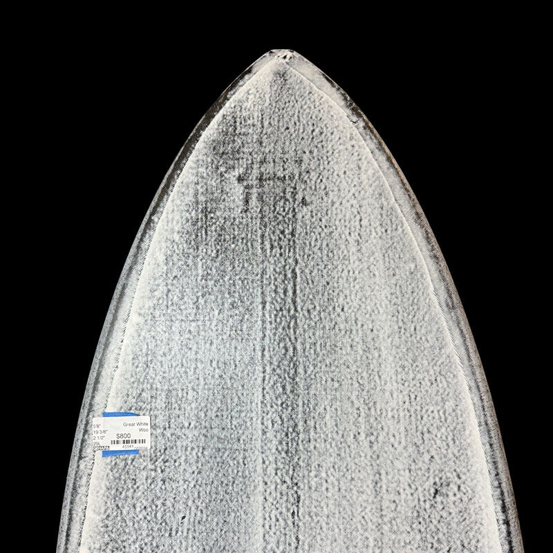 5'8" Great White Twin, volcanic, 29L