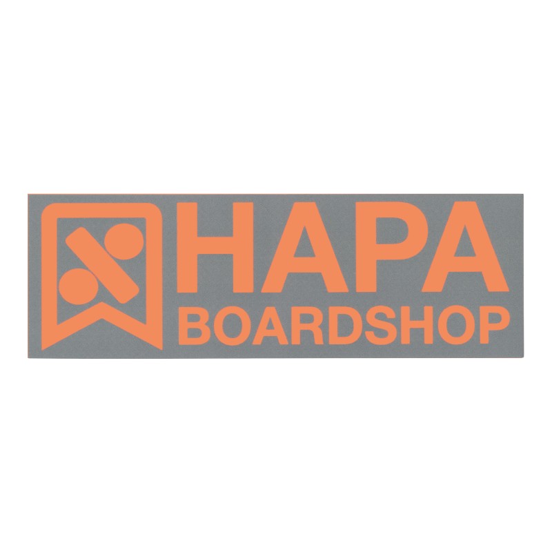 9" Hapa Boardshop Bumper Sticker