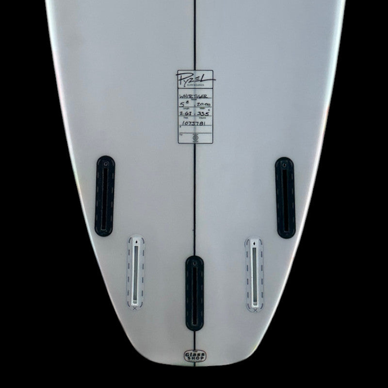 5'8" White Tiger, pu, 33.5L