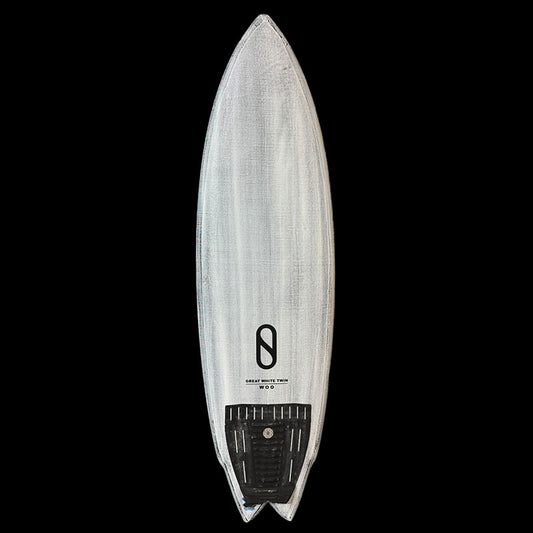5'8" Great White Twin, volcanic, 29L