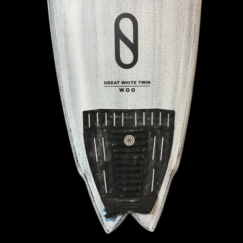 5'8" Great White Twin, volcanic, 29L