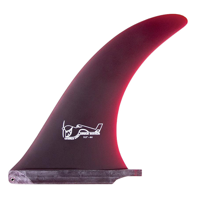 George greenough surfboard single fin 4A red