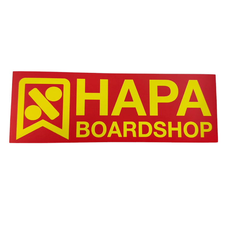 9" Hapa Boardshop bumper sticker