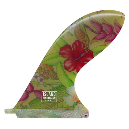 9.5" Pau Hana longboard fin floral