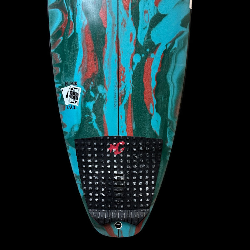5'8" Black Jack, pu, 25.6L